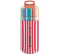 STABILO Feutre dessin Pen 68 – Pointe moyenne – Étui zebrui framboise x20 – Coloris assortis