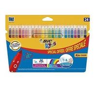 BIC Feutres de coloriage Kid Couleur – 24 pièces – Multicolore