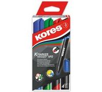 Etui de 4 marqueurs permanent K MARKER Kores G