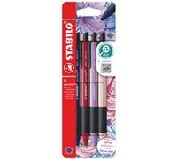 Etui de 4 stylos à bille rétractables Stabilo Pointball 0.5 mm Wildflower Edition Multicolore