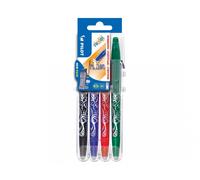 Etui de 4 Stylos Frixion - PILOT - Assortiment - Pointe Moyenne 0.7mm - Multicolore - Adulte