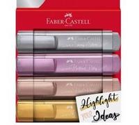 Etui de 4 Surligneurs Faber-Castell TL 46 Metallic Multicolore G