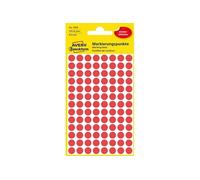 AVERY ZWECKFORM Etui de 416 Pastilles Gommettes Enlevable Diam 8 mm Rouge G