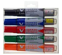 Pilot – Marqueurs tableau blanc Begreen V-Board Master – Pointe moyenne – Étui 5 couleurs