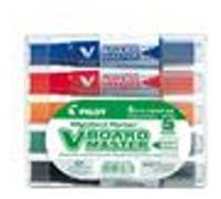 Etui de 5 marqueurs pour tableau blanc V Board Master Pilot pointe médium Couleurs assorties G