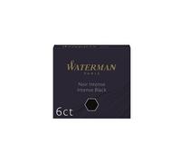 Waterman Cartouches d'encre pour stylo plume format international « petit » Noir Intense boîte de 6