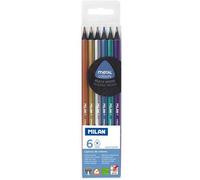 Etui De 6 Crayons De Couleur Métallisés Milan