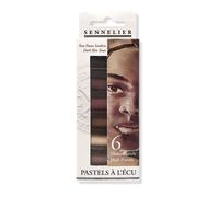 Etui de 6 demi pastels à l'écu Sennelier portrait peaux foncés