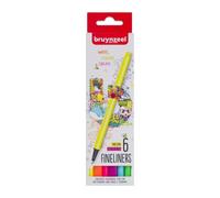 Etui De 6 Feutres De Couleur Bruynzeel Assortiment Néon
