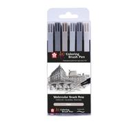 Stylo pinceau Koi Coloring Brush, étui de 6, gris