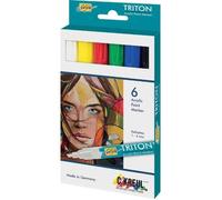 Etui De 6 Marqueurs Solo Goya Acrylmarker Peinture 1 - 4 Mm Assortis