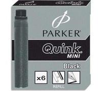 Etui de 6 mini cartouches Parker pour plume Esprit, Noir Noir G