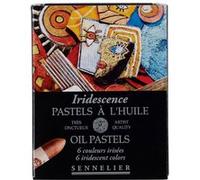 Boîte de 6 pastels à l'huile couleurs irisées