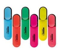 Kores – Surligneurs Bright Liner Plus – Pointe biseautée, encre à base d'eau, ergonomiques – Paquet de 6