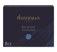 Etui de 8 cartouches longues d’encre Waterman Bleu sérénité Bleu