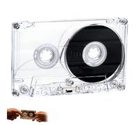 Étui de bande cassette vierge, 45/60/90 minutes, bande d'enregistrement audio claire, boîtier cassette pour projets de remplacement DIY, pas de bandes magnétiques (60 min 1 pièce)