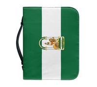 Étui De Bible Classique En Pu Avec Motif Drapeau Andalou Doté D'Une Poignée Idéal Pour Le Transport Et La Protection De Votre Bible Cadeau Parfait Pour Hommes Femmes Pères Mères Et Amis