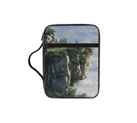 Étui de bible imprimé falaise pour femmes et filles, avec poignée pour Bible de taille standard