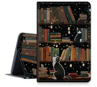 Étui de bibliothèque chat pour Samsung Galaxy Tab A9 Plus 11 pouces 2023 (SM-X210/X216/X218), plusieurs angles de vue, coque de protection intelligente avec fonction de mise en veille automatique pour
