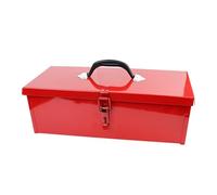 Étui de boîte à outils portable en métal avec un robuste pour garage, camion et camping, pour les amateurs et les amateurs de réparation, les téléphones portables, les organisateurs d'outils