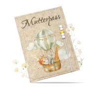 Étui de carnet de maternité en feutre pour carnet de maternité allemand avec poches intérieures supplémentaires pour ranger des échographies et un carnet de vaccination, etc. Joli cadeau pour les