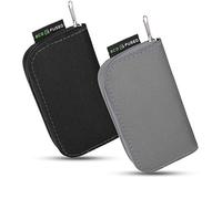 Etui de Carte mémoire - 2 Ensembles - Peut contenir jusqu'à 22x Carte SD, SDHC, Micro SD, Mini SD et 4X CF - étui avec 22 Fentes (8 Pages) - Stockage et Voyage - Noir and Gris