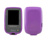 Étui de caseroxx Compatible avec Freestyle Libre 3 [Housse de Protection pour Lecteur de glycémie en Pourpre]