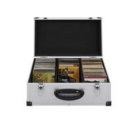 vidaXL Étui pour 60 CD Aluminium ABS Argenté