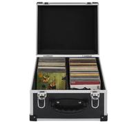 Étui de CD - vidaXL - Aluminium ABS - Noir - 40 CD - Verrouillable