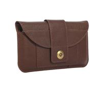 Etui de Ceinture Cuir Téléphone Portable, Pochette Ceinture Smartphone Cuir Marron, Horizontal Sacoche Ceinture Cuir Randonnée Vertical Poche Sac Banane Portefeuille Porte-Carte en Holster Clip Coque