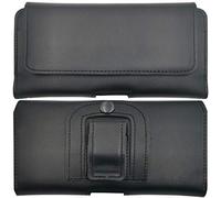 Étui de ceinture en cuir véritable compatible avec Samsung Galaxy A16 A06 A55 A25 A35 A15 A05 A14 A23 A13 A04 S20 S21 S22 S23 S24 Ultra 5G - Noir