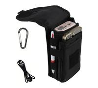 Étui de Ceinture Pochette Téléphone Holster, Porte-téléphone avec Mousqueton, Gürteltasche Multifonction pour Smartphone, Noir, Idéale pour Randonnée, Camping, Voyage et Activités en Plein Air