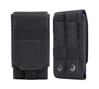Étui De Ceinture Pochette Téléphone Holster,Tactical Portable Sacoche Ceinture Homme,Multi-usages Utilitaire Molle Sac De Taille Convient pour iPhone15/14/13/12/11/Pro Max/XS Max/Plus(10 * 2 * 17 CM)