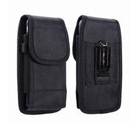 Étui de Ceinture pour Logicom Le Fit Hola Smooth Echo Lolly Moon Surf Téléphone Portable Housse de Transport Holster Nylon Vertical Coque Support avec Clip en Métal