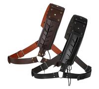 Étui de ceinture pour sabres légers, Sabre Frog,Sabre Back Holder Fourreau de sabres de la Renaissance médiévale - Support arrière de sabre en cuir PU, ceinture de support de sabre réglable pour Hallo