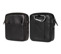 Étui de Ceinture pour Téléphone Compatible avec Samsung Galaxy Z Flip 7/6/5/4/3/2/5G/Huawei Pura X/Motorola RAZR 5G, Sac d'Epaule Cuir Homme Pochette avec Porte-Cartes Portefeuille à Bandoulière