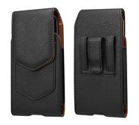 Étui de Ceinture pour Téléphone Homme avec Clip, Pochette de Ceinture Cuir pour Smartphone, Petit Sacoche Ceinture pour Telephone Portable Sac Banane de Randonnée Porte-Cartes Holster Sac Banane