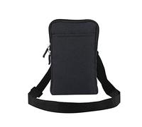 Étui de Ceinture pour Téléphone, Sac à Bandoulière pour Téléphone Portable Homme, Vertical Imperméable Sacoche Telephone Sacs de Messager avec Boucle de Ceinture Sac de Poitrine Portefeuille Pochette