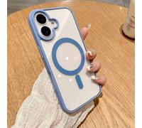 Étui De Charge Sans Fil Magsafe Antichoc De Luxe Pour 16 Iphone 15 14 Plus 13 12 Mini 11 Proxxr Xs Max Couverture De Pare-Chocs À Aimant Clair.Sierra Blue.For Iphone 11