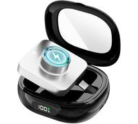 Étui de chargement compatible avec oura Ring 4 pour Gen 3-2000 mAh - Écran d'état numérique - Longue durée pour la batterie - Coque de protection rigide - Blanc (noir)