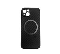 Étui de chargement de téléphone magnétique en fibre de carbone pour iPhone Le noir iPhone 13