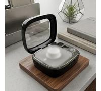 Étui de chargement portable compatible avec le chargeur Oura Ring 3/4/5 à double contact, pour affichage de batterie, anneau intelligent (chargeur officiel non inclus)