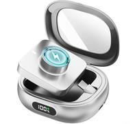 Étui de chargement portable pour Oura Ring Gen 4 et Gen3, batterie 2000 mAh avec écran numérique pour voyage ou usage quotidien, longue autonomie de veille de 45 jours (argent)