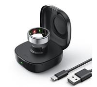 Étui de chargement sans fil amélioré compatible avec le chargeur Oura Ring Gen3, station d'accueil de voyage portable avec voyant lumineux, étui de charge compact pour Oura Ring Gen3 Heritage/Horizon