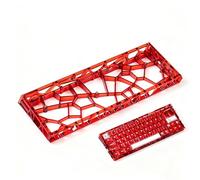 Étui de Clavier Transparent Rouge Creux Compatible avec Clavier Wooting60/HM66/Mad60/M6lite/Rakka