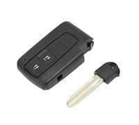 Étui de clé à distance, 2 boutons de couverture de boîtier de clé de voiture avec coque de clé à distance avec remplacement d'embryon de clé pour Prius/Corolla Verso