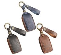 Étui de clé de voiture en cuir avec porte-clés pour Jet G700 T2/T1 protégeant la clé contre les dommages tout en conservant l'intégrité du signal (bleu)