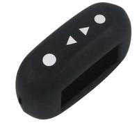 Étui de clé de voiture en silicone pour porte-clés pour Russian Version Remote B92 LCD Remote Controller Starline B92 B64 B62 B94 Key Two Way Car Alarm System Porte-clés protecteur de sac-black