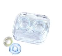 Étui de contact de voyage | Mini kit de lentilles de contact portable | Outil de retrait indépendant avec compartiment scellé pour voyage, voyage d'affaires, maison, dortoir, bleu, Refer to