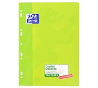 Oxford Etui de copies doubles A4 200 pages Petits carreaux 5 mm